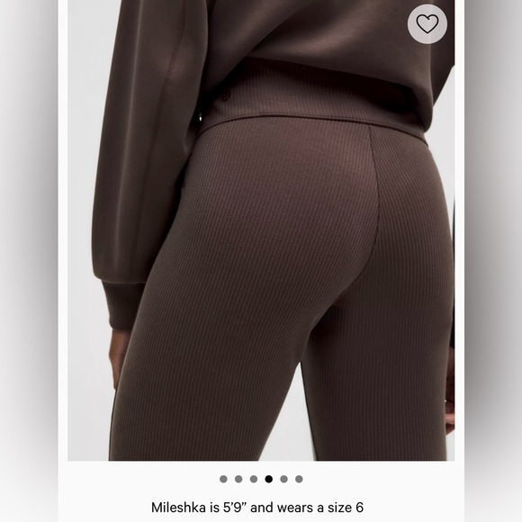 Lululemon Athletica Ribbed Softstreme Flared Leggings - Picture 2 of 6